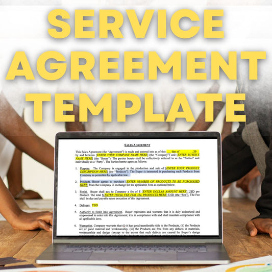 Service Agreement Template (for Services to Clients)