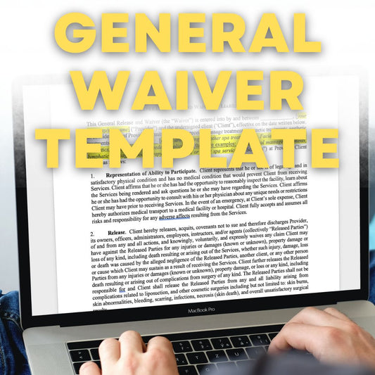 General Waiver Template - Spa/ Facial/ Massage Treatments