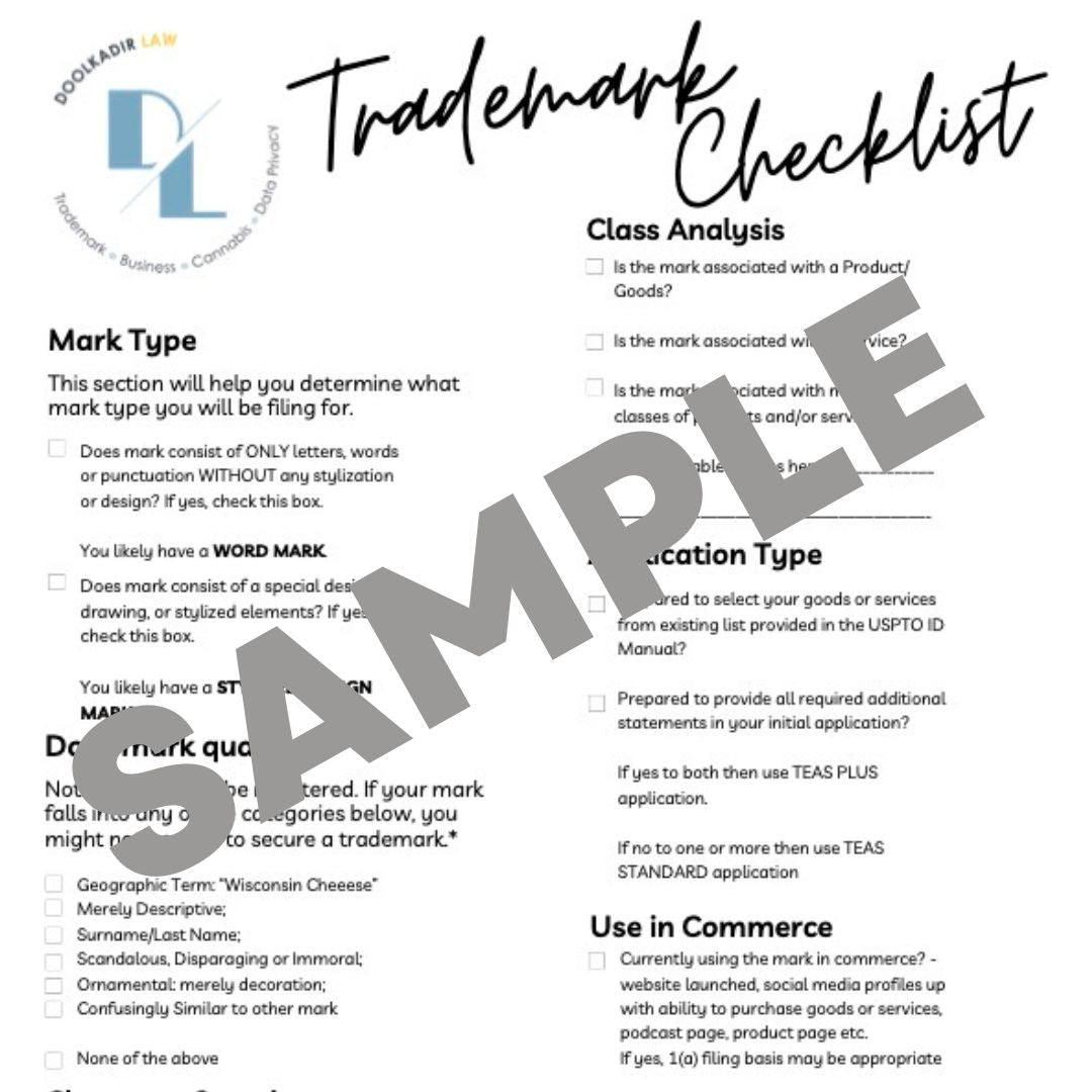 DIY Trademark Checklist